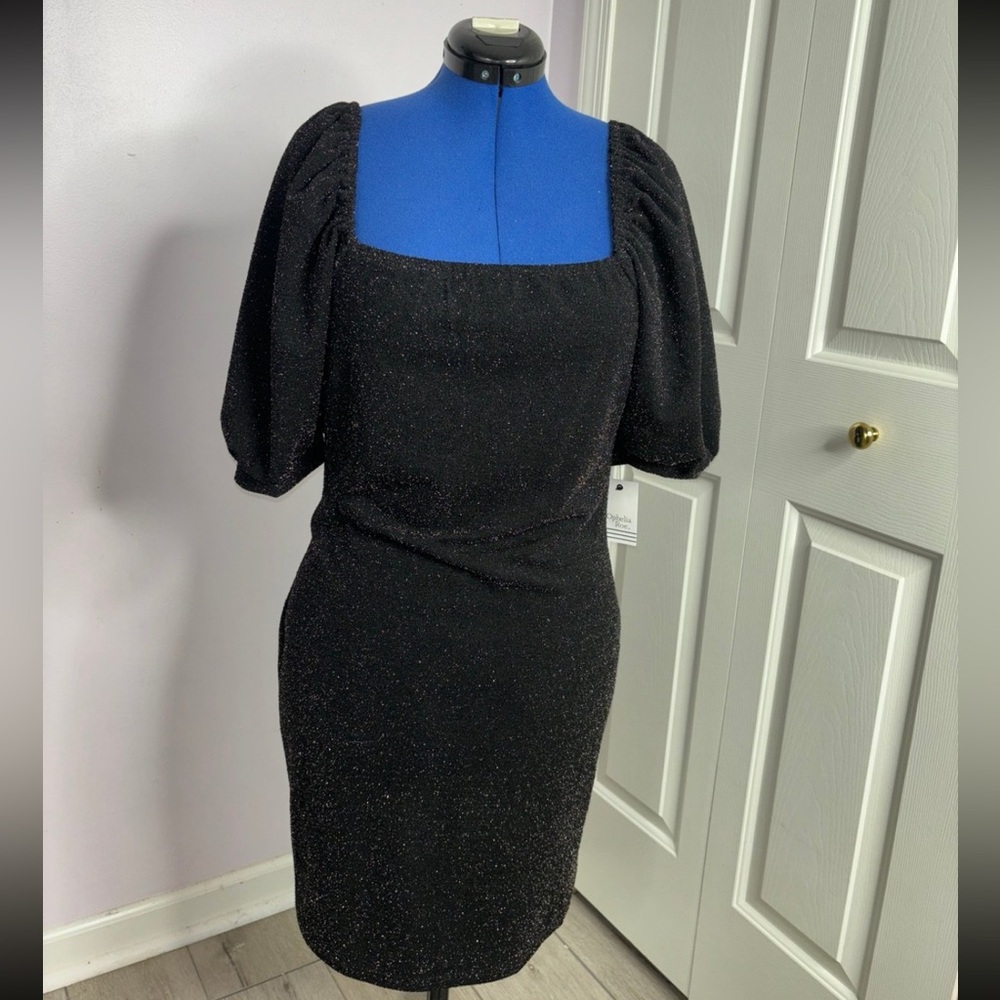 Sparkle Puffy short sleeved dress